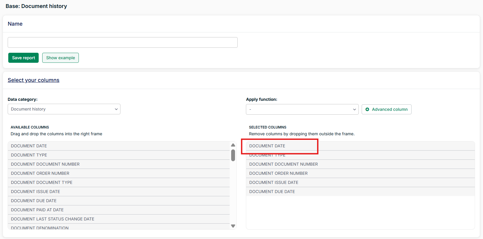 How to export your data
